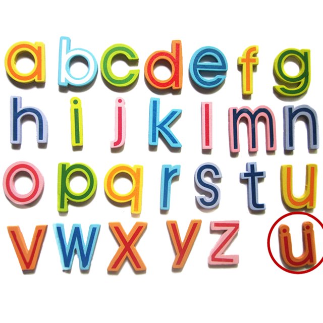 27 Bebé Niño Aprender Juguete Educativo SOLEDAD 27 letras minúsculas