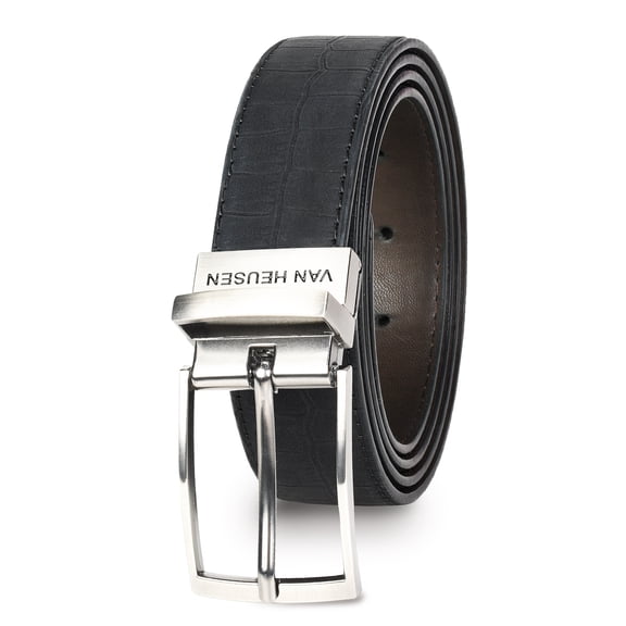 Van Heusen Valentine's Day Reversible Belts for Men, Mens Leather Belt for Jeans, Adjustable Belt Trim to Fit,Gifts for Men