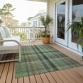 thumbnail image 6 of Addison Rugs Chantille Indoor/Outdoor Transitional Plaid Green Washable Rectangle Rug, 2'6" x 3'10", 6 of 6