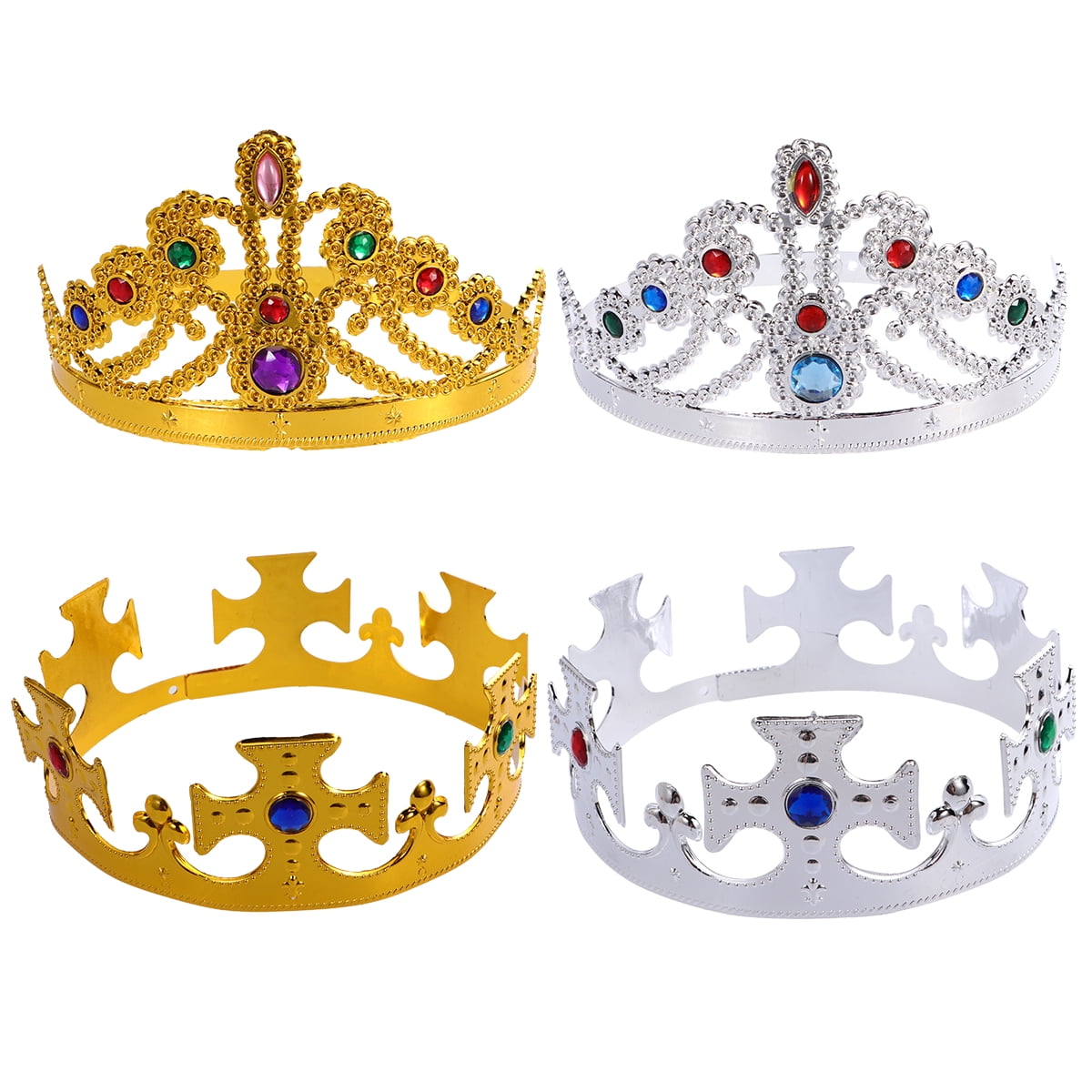 OUNONA King Crowns Men Costume Kids Queen Mens Birthday Prince Prom ...