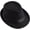 Black, variant on Felt Trilby Fedora Hat Short Brim Panama Jazz Hat 20s Bowler Cap for Men Women