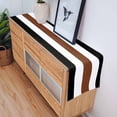 thumbnail image 4 of Table Runner Boho Stripe Table Decoration for Kitchen Dinning Bohemian Brown Black White Table Decoration for Indoor Outdoor Party Wedding Decor 13x72inch, 4 of 7