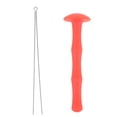 thumbnail image 1 of 1 Ensemble (2 Pcs) Garde-Doigts en Silicone Rouge pour Outil de Protection des Mains pour Tir à l'Arc Arc Traditionnel, 1 of 9