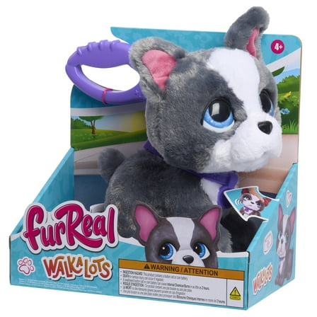 furReal Walk-a-Lots French Bulldog, Interactive Toy Dog, Boys and Girls Ages 4 up