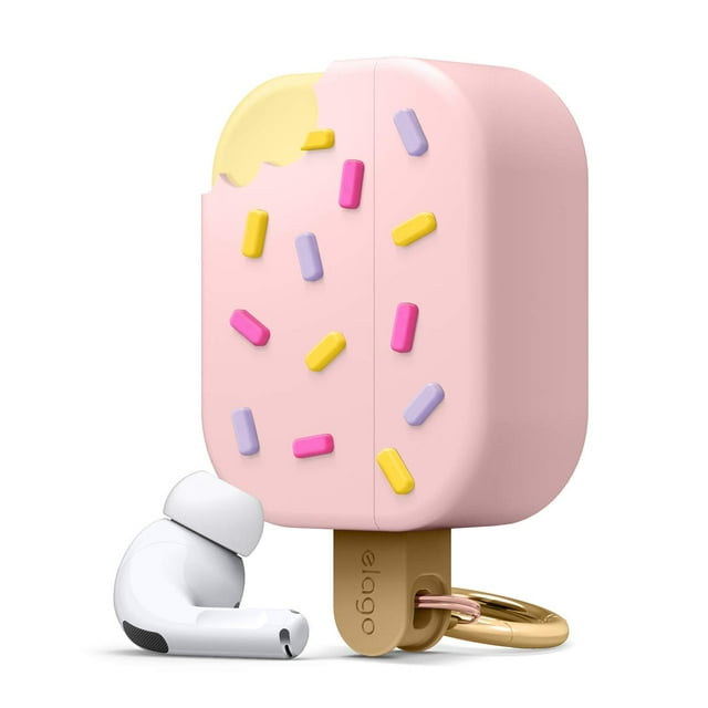 Funda AirPods Pro Elago Ice Cream Strawberry con llavero