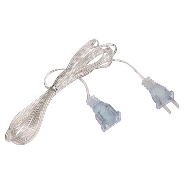 Câble d'Extension Transparent Mince 10 Pieds Câble d'Alimentation Invisible Câble d'Alimentation Léger Rallonge de Câble d'Extension Mince pour Décorations