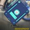 thumbnail image 6 of iPad Pro 10.5 Case , iPad Air 3rd Generation Case, Dteck Heavy Duty Shockproof Three Layer Plastic and Silicone Protective Cover with Kickstand, Free Soft Screen Protector Film, Navy/Mint, 6 of 6