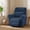 Navy Blue, variant on MCombo Small Wall Hugger Power Recliner Chair for Small Space RV Living Room, , Modern Roll Arm Recliner, Fabric, Dark Grey