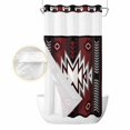 thumbnail image 2 of Red Black No Hook Shower Curtain Waterproof, Bathroom Curtains with Snap in Liners and See Through Top Window, Southwest Geometric Aztec Farmhouse Tribal Hotel Style Bathtub Curtains Shower 36"Wx78"L, 2 of 8