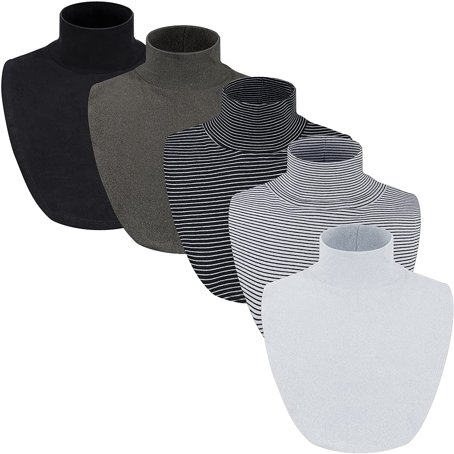 Mock Turtleneck Half Blouse Pullover 