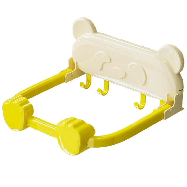Piwvid Foldable Basin Rack, Wall Mounted with Hooks, No Punch Washbasin Hook Storage Shelf, Multipurpose Bathroom Wall Hook for Organizing