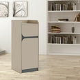thumbnail image 4 of BarberPub 15.9" x 15.3" x 40" Tall Storage Cabinet with ith Drawer, Doors, Adjustable Shelves, Free Standing, Multicolor, 1 Piece, 4 of 8