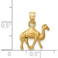thumbnail image 4 of 14K Yellow Gold D/C Camel Pendant Made In United States c4582, 4 of 5