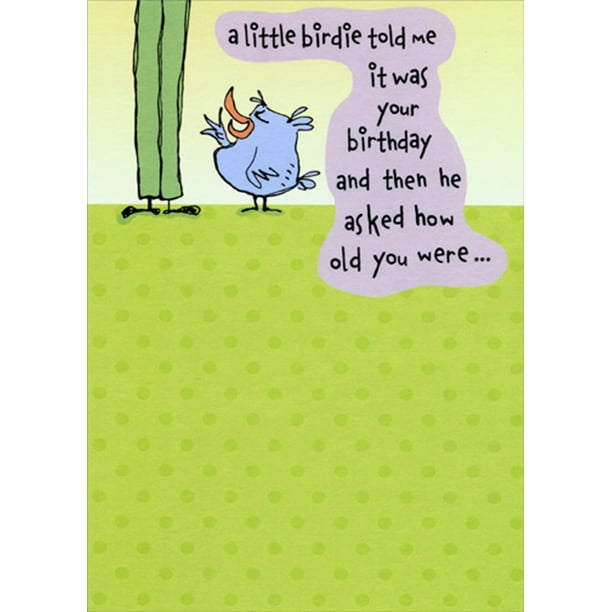 Designer Greetings A Little Birdie Told Me Risque Funny / Humorous ...