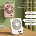 thumbnail image 2 of Portable Desk Fan USB Rechargeable Fan 180 Tilt Folding Personal Fan with Power Display 5 Speeds Ul, 2 of 5