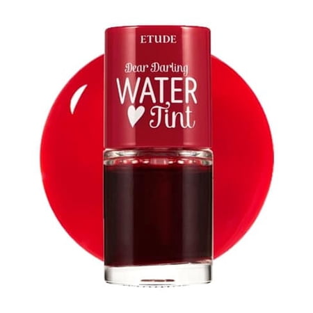 ETUDE Dear Darling Water Tint Cherry Ade (21AD) | Vivid Color Lip Stain with Moisturizing Weightless & Non-sticky Finish Lip Stain | Smudge-proof & Lightweight Lip Tint | K-beauty