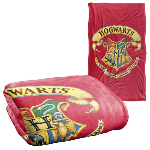 Harry Potter Rendered Hogwarts Crest Silky Touch Super Soft Throw Blanket 36" x 58"
