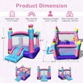 thumbnail image 2 of Gymax Inflatable Bounce House 3-in-1 Princess Theme Inflatable Castle w/ 750W Blower, 2 of 9