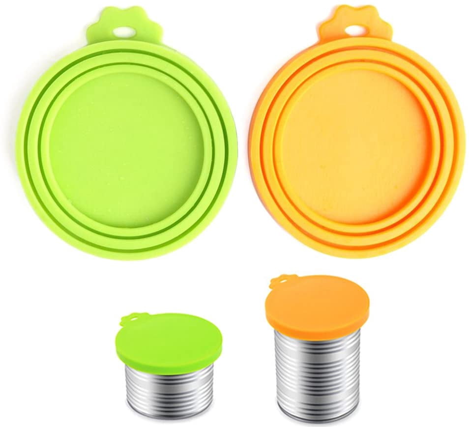 Food Jar Lid, Silicone Fits Most Standard Size Canned Dog And Cat 【SALE
