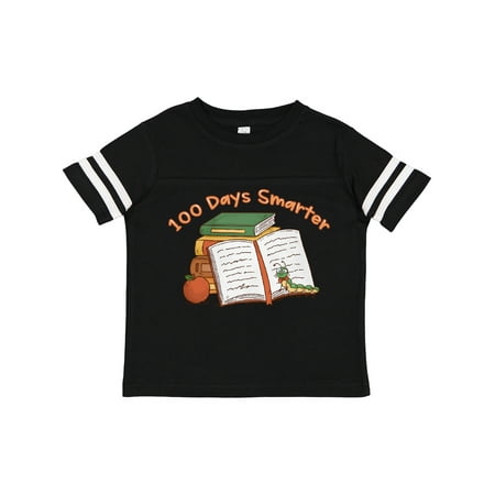 

Inktastic 100 Days Smarter Bookworm 100th Day of School Boys or Girls Toddler T-Shirt