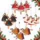 thumbnail image 2 of Hand Painted Nordic Iron Angel Pendant New Year Metal Christmas Ornaments Pendants Hanging Gifts Xmas Tree Decor Home Decoration, 2 of 4