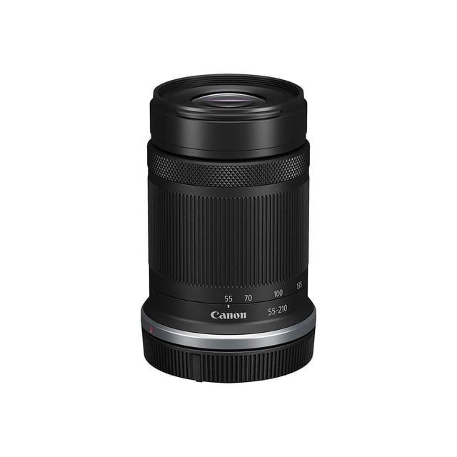 Canon RF-S55-210mm F5-7.1 es STM para cámaras Canon APS-C con montura RF sin espejo, zoom teleobjetivo, compacto, liviano, estabilización de imagen óptica, para fotos y videos de paisajes