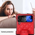 thumbnail image 5 of TECH CIRCLE Case for Galaxy Z Flip 4, Classic PU Leather Adjustable Wristband Kickstand Anti-Scratch Shockproof Protection Cover for Samsung Galaxy Z Flip 4 5G 2022,Red, 5 of 8