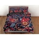 thumbnail image 3 of Colorido paisley rojo azul oscuro juego de funda nórdica, ropa de cama decoración de la habitación estética, 3 of 4