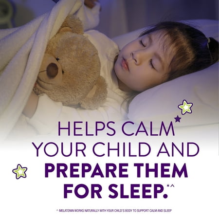Vicks ZzzQuil Pure Zzzs Sleep Aid Kids Melatonin Gummies, Melatonin 0.5mg + Magnesium, 42 Count