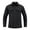 Black, variant on Men's 100% Cotton Long Sleeve Button-Up Shirt, Breathable Woven Fabric, 4 Colors