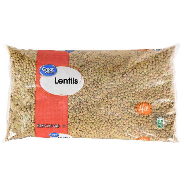Great Value Lentils, 4 lb