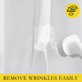 thumbnail image 4 of NICETOWN 100% White Blackout Curtains 90 Inch Long Linen Curtain for Living Room, 42"Wide, Thick Completely Blackout Curtains for Farmhouses, Insulated Thermal Window Curtains Drapes, 2 Panels, 4 of 7