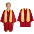 thumbnail image 1 of Child Grad Gowns Pre k Graduation Stole Red Gown Graduation Gift 3-4 Years, 1 of 5