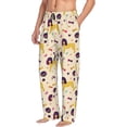 thumbnail image 3 of Kdxio Cartoon Poodle Dog Print Men's Sleep Pajama Pant Lounge Pants with Pockets, 3 of 8