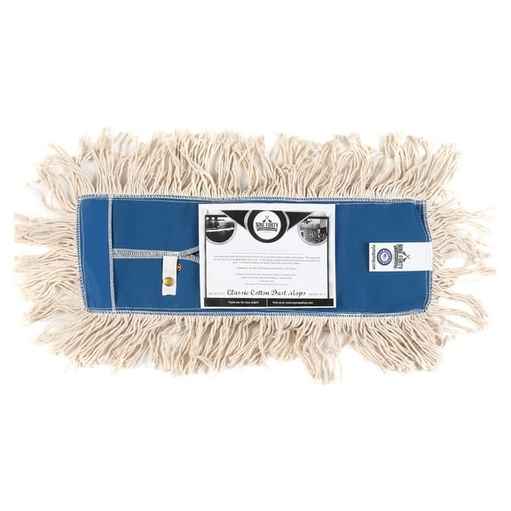Nine Forty Industrial Strength Ultimate Cotton Floor Dust Mop Refill | Commercial Cleaner Mop Head Replacement (1 Pack, 18" Wide X 5")