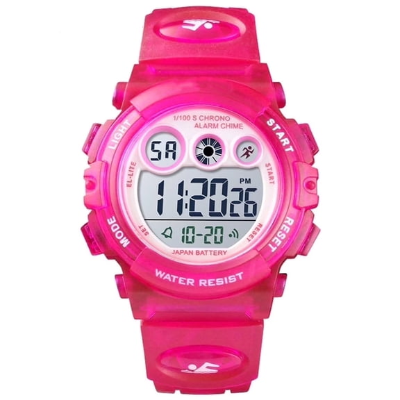 DESIGNICE Digital Watch, 50M Waterproof Led Watches for Ages 5-13, Sports Led Light Waterproof Digital Watch