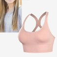 thumbnail image 3 of Sujetador deportivo para mujer, cuello en U, cruzado, transpirable, elástico, a prueba de golpes, sujetador deportivo para Yoga para Fitness y correr, 3 of 8