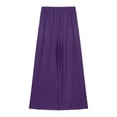 thumbnail image 6 of Aislor Women's Liturgical Praise Dance Outfits Camouflage Print Dress with Wide Leg Pants Worship Dancewear Purple S, 6 of 7