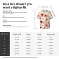 thumbnail image 5 of Balery Daisy and Ladybug Camisa Casual de Manga Corta con Botones para Hombre, Texturizada, Estilo Cubano, para Playa, Verano-X-Large, 5 of 5