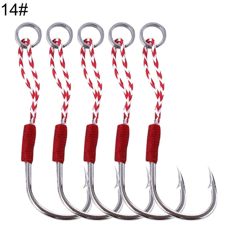 SPRING PARK 5Pcs Wire binding iron plate hook Saltwater Large Giant Shark  and Alligator Hooks Extra Strong Fishing Hooks 