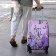 thumbnail image 3 of Purple Lavender Butterfly Scene Luggage Cover Fashion Suitcase Cover Baggage Covers Fit 25-28 Inch Luggage (Go Travel), 3 of 5