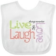 thumbnail image 3 of Inktastic Live, Laugh, Love Boys Baby Bib, 3 of 4