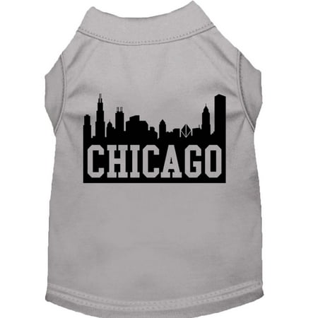Pet Dog Cat Shirt Screen Printed, "Chicago Skyline"