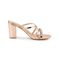 thumbnail image 3 of BLISSFUL STEP Women's Rhinestone Block Heels Heeled Sandals, 3 of 7