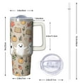 thumbnail image 2 of 30oz Halloween Tumbler with Handle, Ghost Bat Pumpkin | Print | Halloween Gifts for Family & Friends | with Lids and Straws | Stainless Steel Insulated | Travel Coffee Mug, 2 of 5