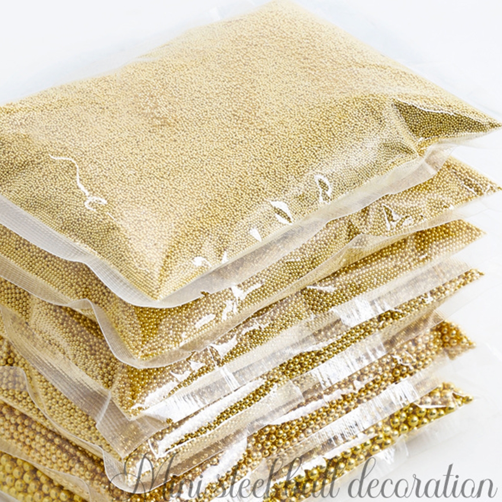 1Bag 3D Nails Art Metal Charms Caviar Beads Nail Rivets Jewelry Manicure Crafts Decorations Accessories