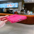 thumbnail image 6 of Compatible with iPhone 11 Case, Clear Glitter Neon Soft Silicone Cover with Camera Lens Protector, Cute Sparkly Shockproof Protective Phone Case for Women Girls (Hot Pink), 6 of 13