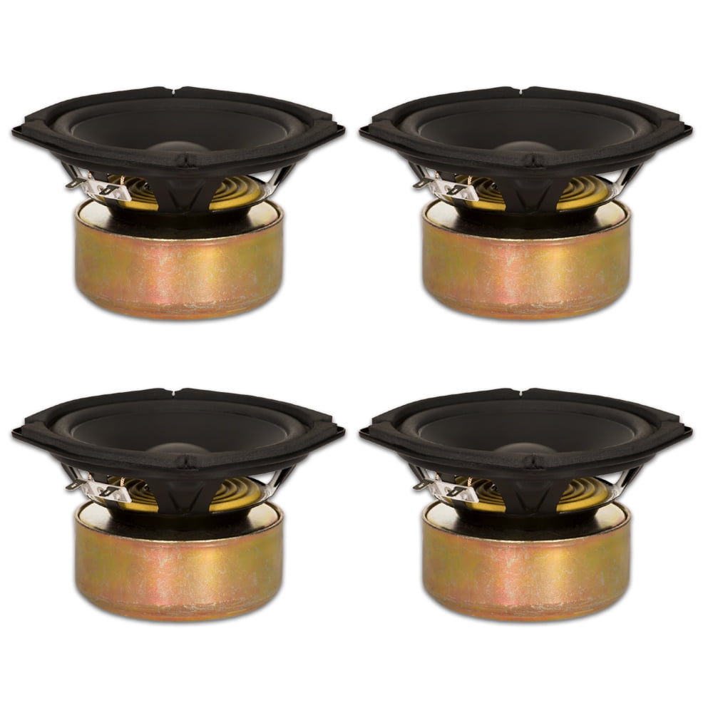 4 Goldwood Sound GW-205/8S Shielded 5.25 Woofers 130 Watt each 8ohm Replacement Speakers