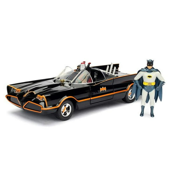 Jada Toys JAD30873 1966 Classic TV Series Batmobile Model Car with Batman & Robin Figures