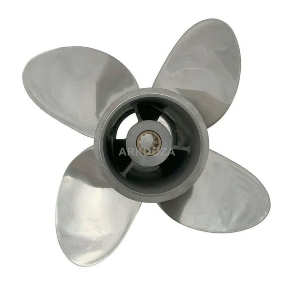 Propeller 9.9x9 for TOHATSU Outboard 3 Blades Stainless Steel Prop 10 Tooth RH 9.9x9